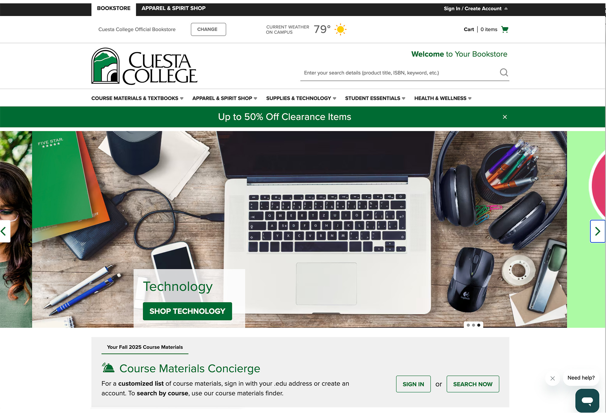 Bookstore website